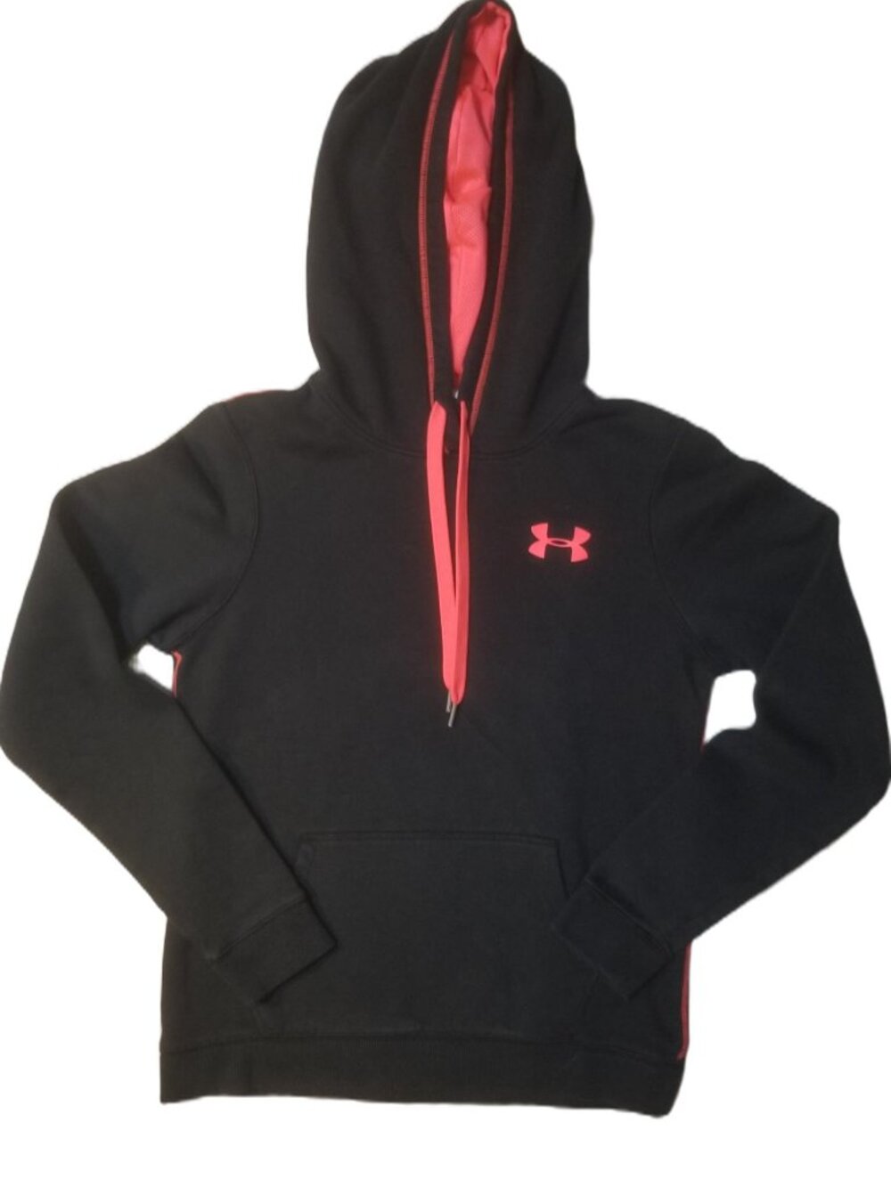 Under Armour black and pink pullover hoodie -Small